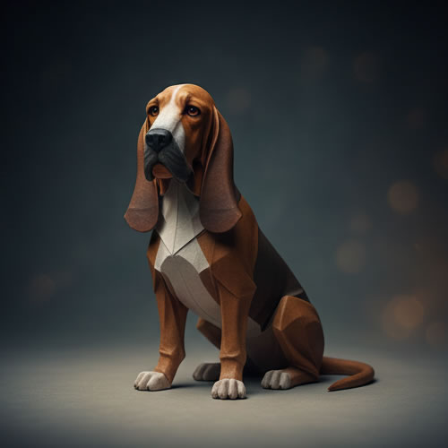 Regal Bloodhound origami