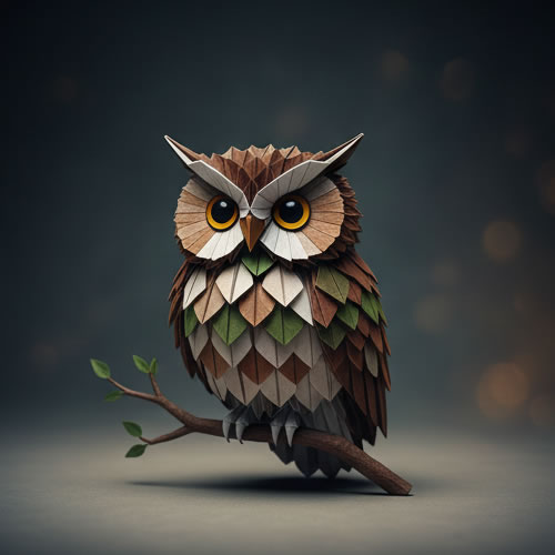 Wise Owl origami